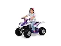 Yamaha Raptor ATV Ride On White-Pink 12 Volt