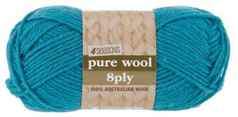Spotlight 30% off 4 Seasons Pure Wool 8ply Plain, 50g offer