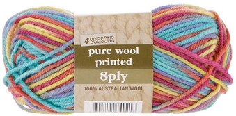 Spotlight 30% off 4 Seasons Pure Wool 8ply Printed, 50g offer