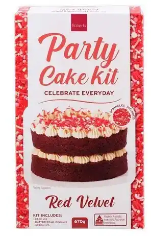Spotlight Roberts Edible Craft Red Velvet Everyday Cake Kit offer