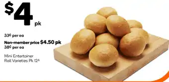 Woolworths Mini Entertainer Roll Varieties offer