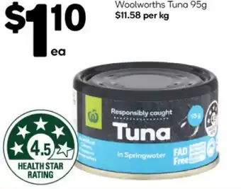 Woolworths Woolworths Tuna 95g offer
