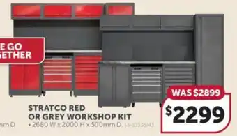 Stratco STRATCO RED OR GREY WORKSHOP KIT offer