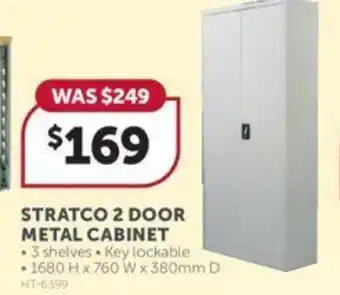 Stratco STRATCO 2 DOOR METAL CABINET offer