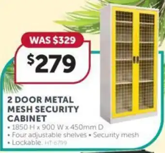 Stratco 2 DOOR METAL MESH SECURITY CABINET offer