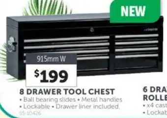 Stratco 8 DRAWER TOOL CHEST offer