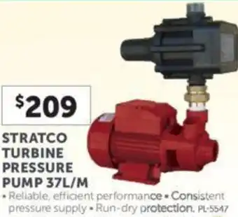 Stratco STRATCO TURBINE PRESSURE PUMP 37L/M offer
