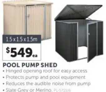 Stratco POOL PUMP SHED offer