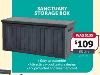 Stratco SANCTUARY STORAGE BOX offer