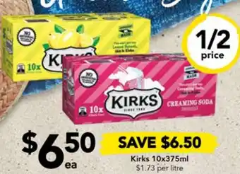 Drakes Kirks 10x375ml offer