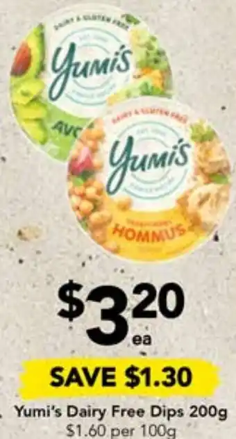 Drakes Yumi's Dairy Free Dips 200g offer