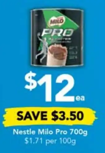 Drakes Nestle Milo Pro 700g offer