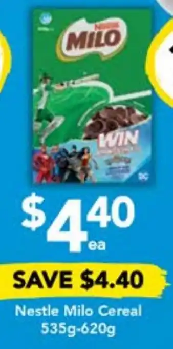 Drakes Nestle Milo Cereal 535g-620g offer