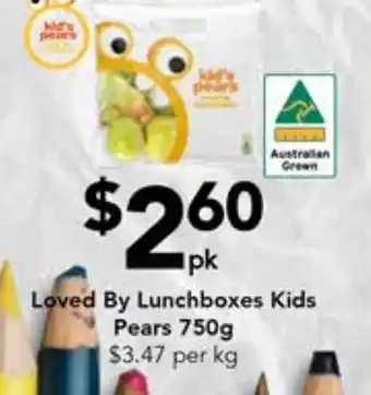 Drakes Loved By Lunchboxes Kids Pears 750g offer