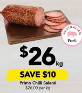 Drakes Primo Chilli Salami offer