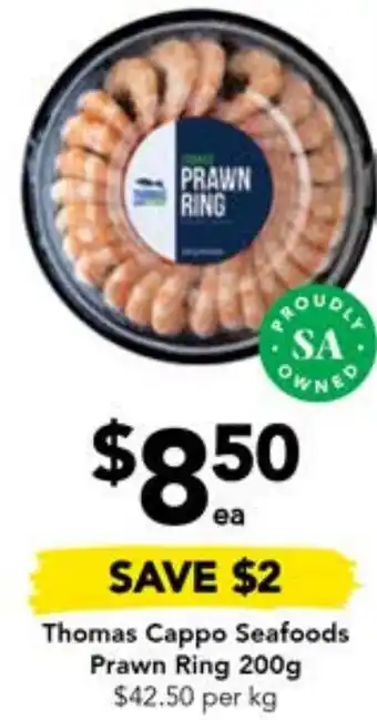 Thomas Cappo Seafoods Prawn Ring 200g