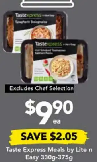 Drakes Taste Express Meals by Lite n Easy 330g-375g offer