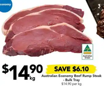 Drakes Australian Economy Beef Rump Steak offer