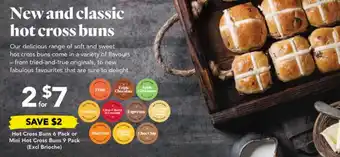 Drakes Hot Cross Buns 6 Pack or Mini Hot Cross Buns 9 Pack offer