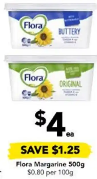 Drakes Flora Margarine 500g offer