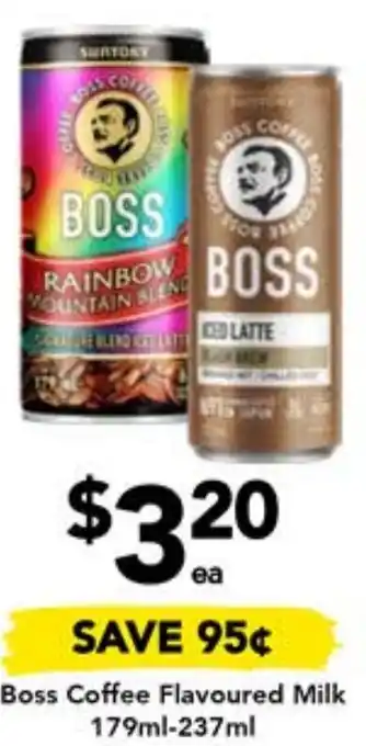 Drakes Boss Coffee Flavoured Milk 179ml-237ml offer