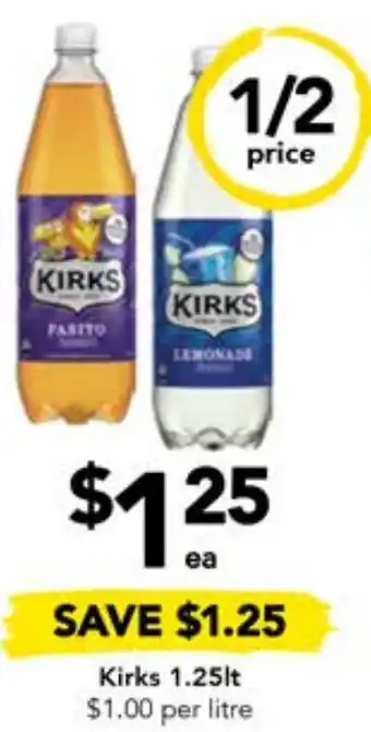 Drakes Kirks 1.25lt offer