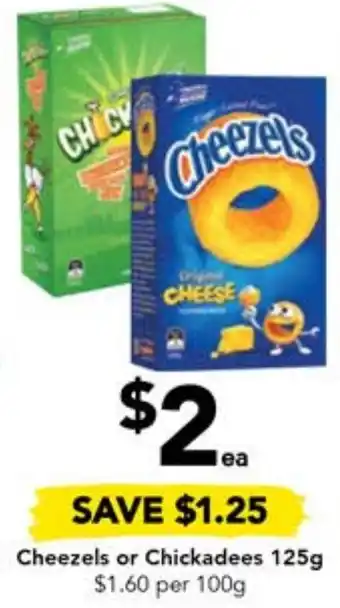 Drakes Cheezels or Chickadees 125g offer