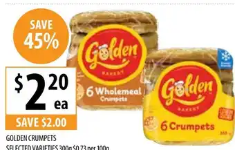 Supabarn GOLDEN CRUMPETS offer