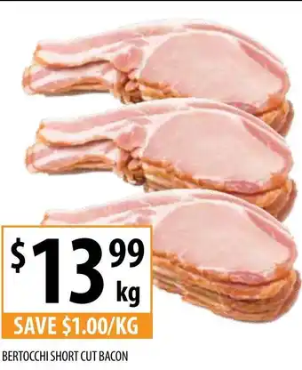 Supabarn BERTOCCHI SHORT CUT BACON offer