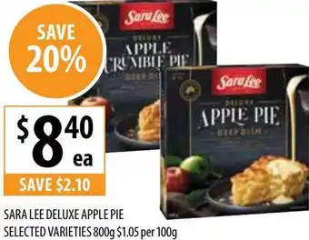 SARA LEE DELUXE APPLE PIE