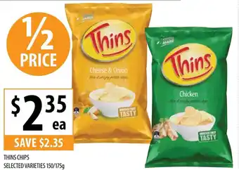 Supabarn THINS CHIPS offer