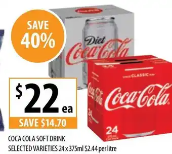 Supabarn COCA COLA SOFT DRINK offer