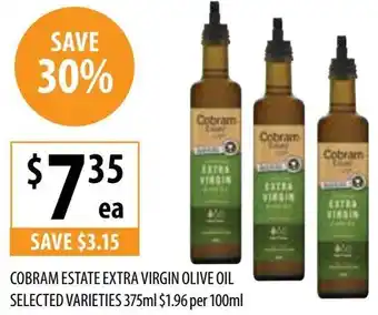Supabarn COBRAM ESTATE EXTRA VIRGIN OLIVE OIL offer