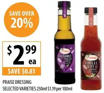 Supabarn PRAISE DRESSING offer