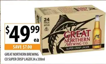 Supabarn GREAT NORTHERN BREWING offer