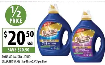 Supabarn DYNAMO LAUDRY LIQUID offer
