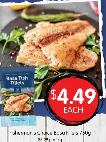 Spudshed Fisherman's Choice Basa Fillets 750g offer