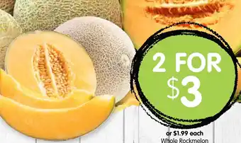 Spudshed Whole Rockmelon offer