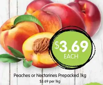 Peaches or Nectarines Prepacked 1kg