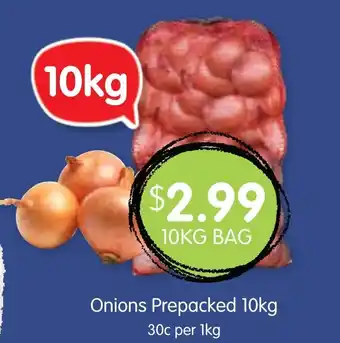 Spudshed Onions Prepacked 10kg offer