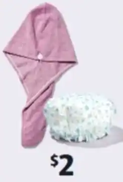 ALDI Shower Cap or Hair Turban offer