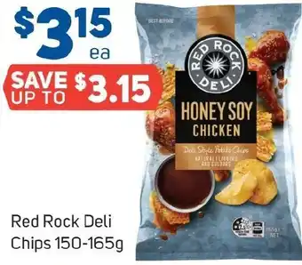 Foodland Red Rock Deli Chips 150-165g offer
