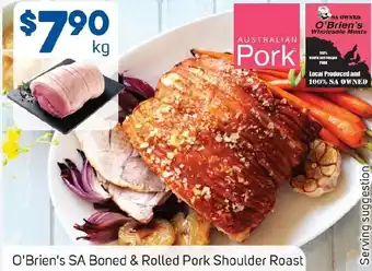 Foodland O'Brien's SA Boned & Rolled Pork Shoulder Roast offer