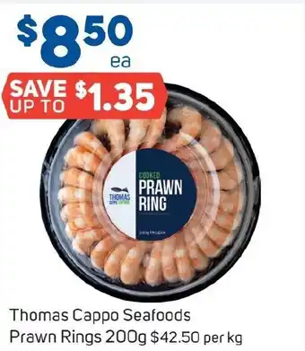 Foodland Thomas Cappo Seafoods Prawn Rings 200g offer