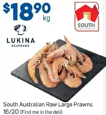 Foodland South Australian Raw Large Prawns offer