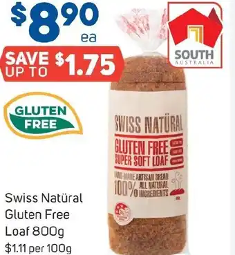 Foodland SWISS NATURAL GLUTEN FREE SUPER SOFT LOAF offer