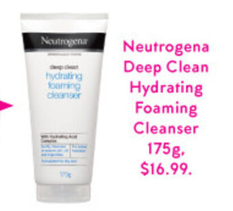 Priceline Neutrogena Deep Clean Hydrating Foaming Cleanser 175g offer