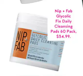Nip + Fab Glycolic Fix Daily Cleansing Pads 60 Pack