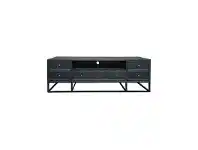LivingStyles Griffon Timber & Metal 5 Drawer TV Unit, 165cm, Black offer