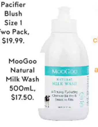 Priceline MooGoo Natural Milk Wash 500mL offer